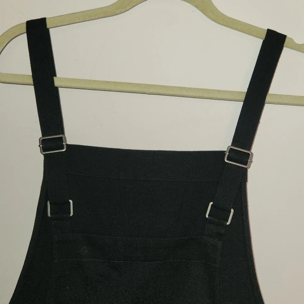 NWOT, Bridge & Burn Renee Dungaree Black Denim Overalls Dress sz L - Picture 5 of 10